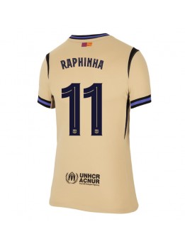 Billige Barcelona Raphinha Belloli #11 Bortedrakt Dame 2025-26 Kortermet